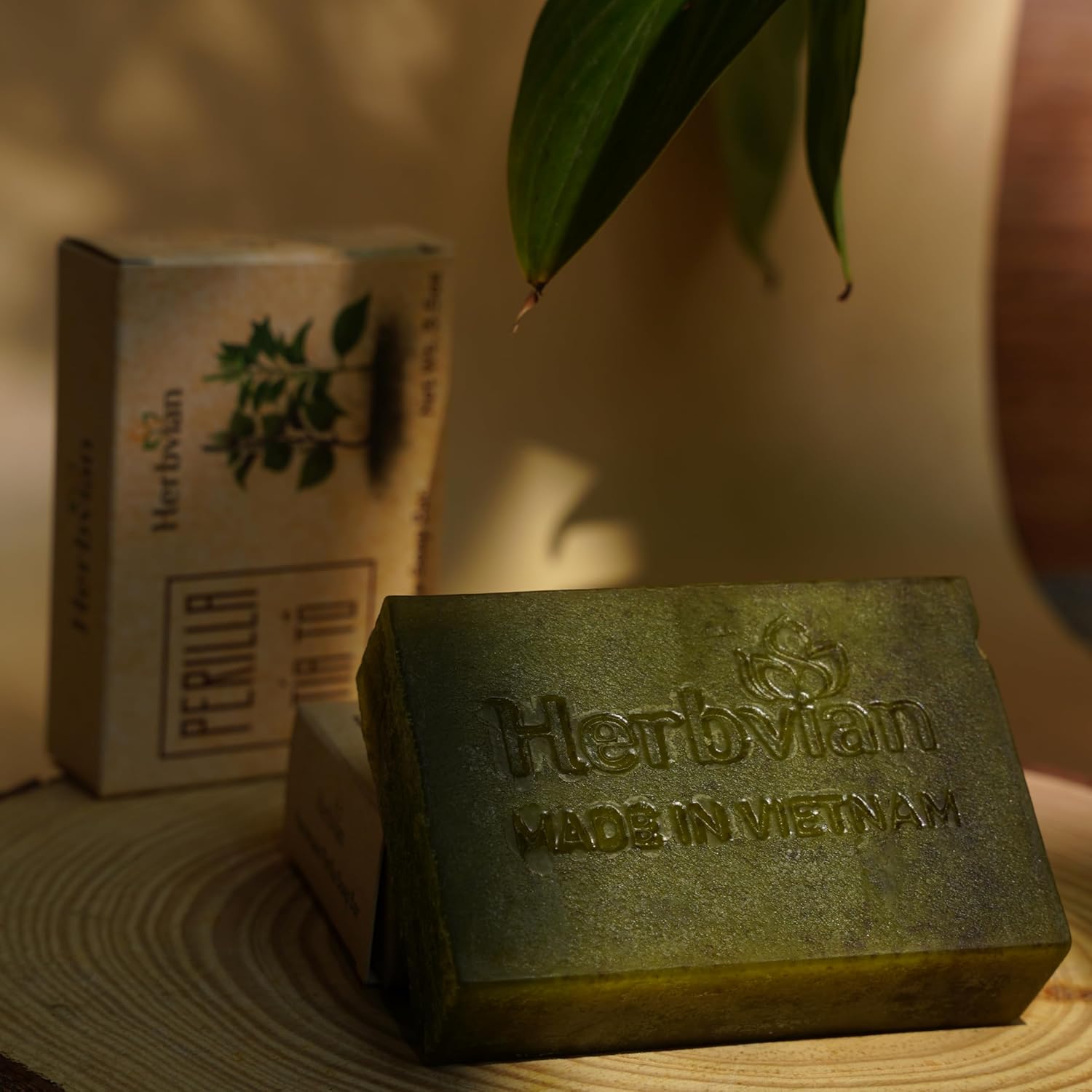 Perilla Natural Soap with Holy Basil Essential Oil (2 bars/pack)