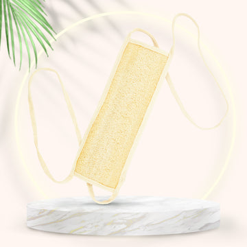 Loofah Exfoliating Back Belt – Bamboo Cotton Lined