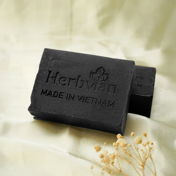 Active Charcoal Natural Soap with Peppermint Essential Oil (2 bars/pack)