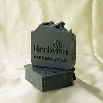 Premium Handmade Soap with Active Charcoal Powder, Peppermint & Tea Tree Essential Oil for Oily Acne-Prone Skin