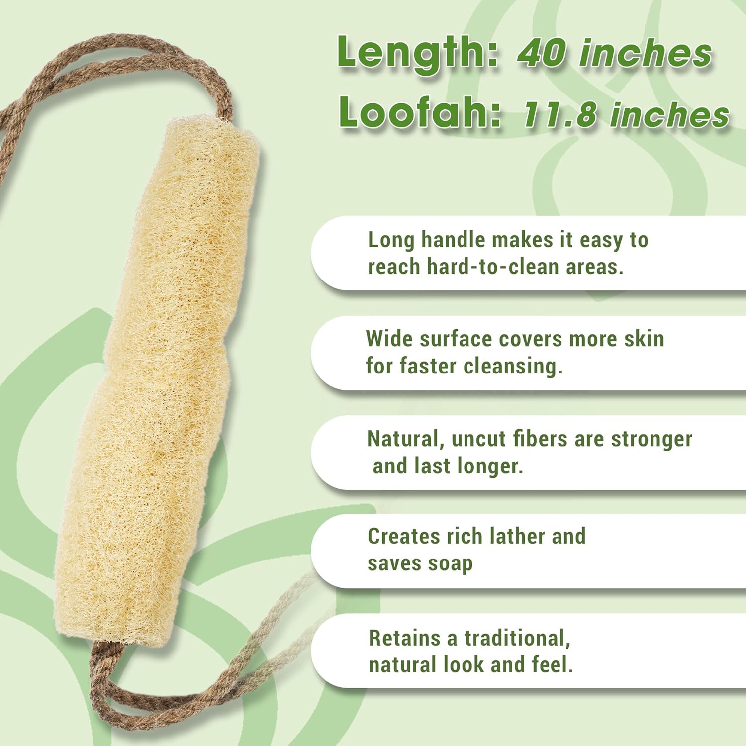 Natural Loofah Back Scrubber