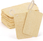 12 Pieces Mini Natural Loofah Exfoliating Facial Scrubber, Made with Natural Egyptian Shower Loofah Sponge, Bath Shower Loofah Sponge for Women and Men