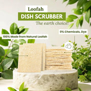 Natural Loofah Dish Sponge Multipurpose 100% Biodegradable