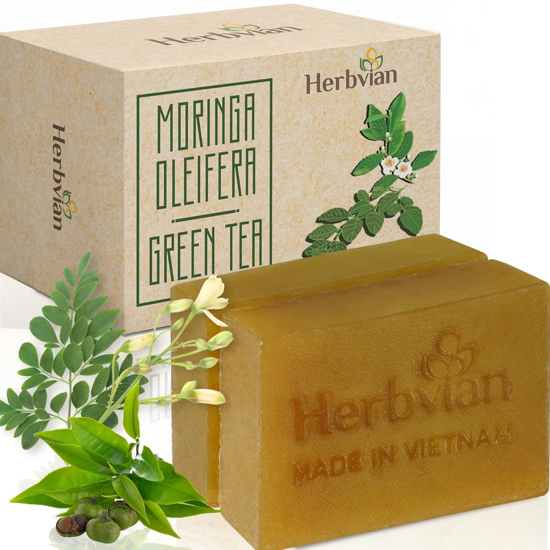 Moringa Soap with Piper Betle Essential Oil (2 bars/pack)