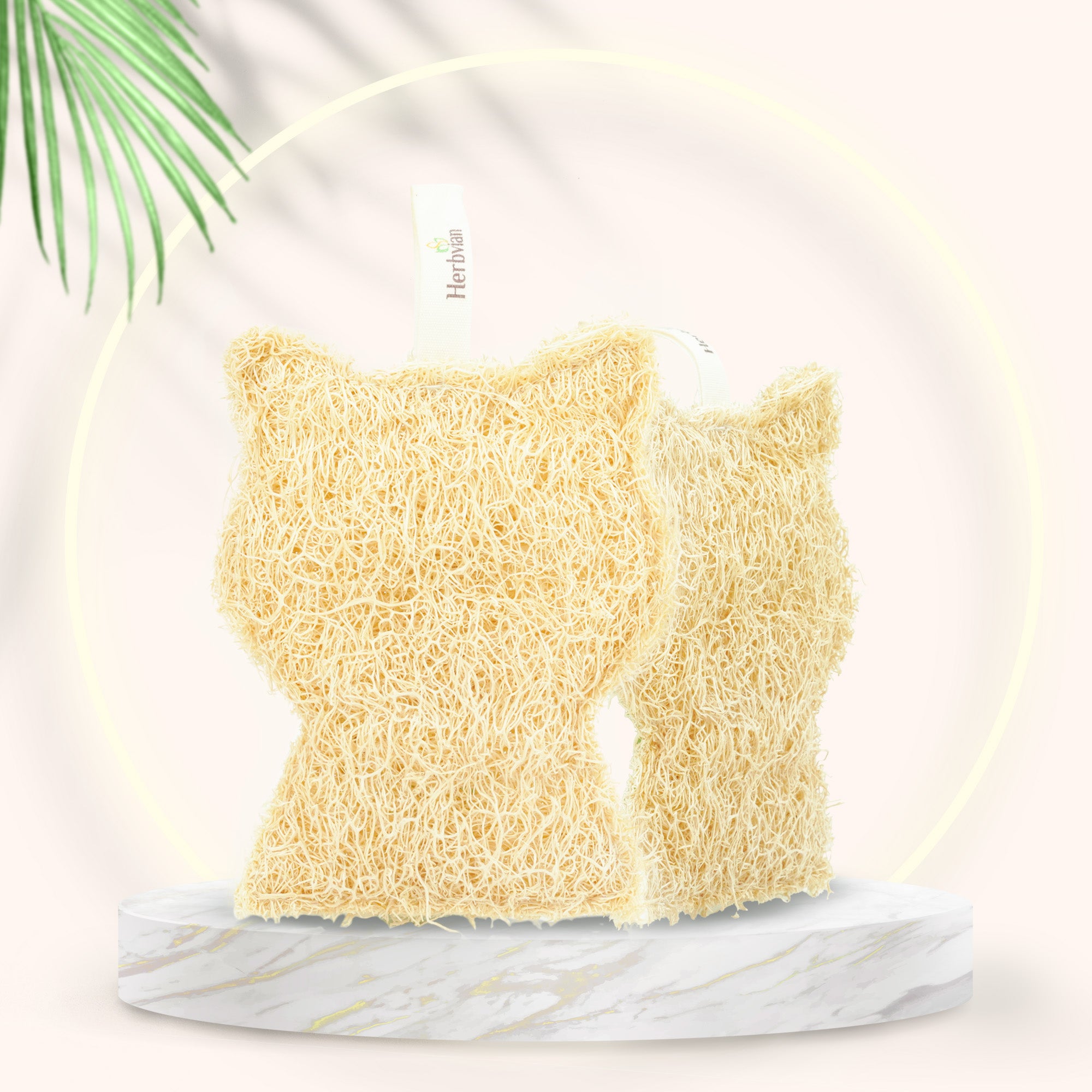 Cat-Shaped Loofah Sponge – Easy Grip, Zero Waste