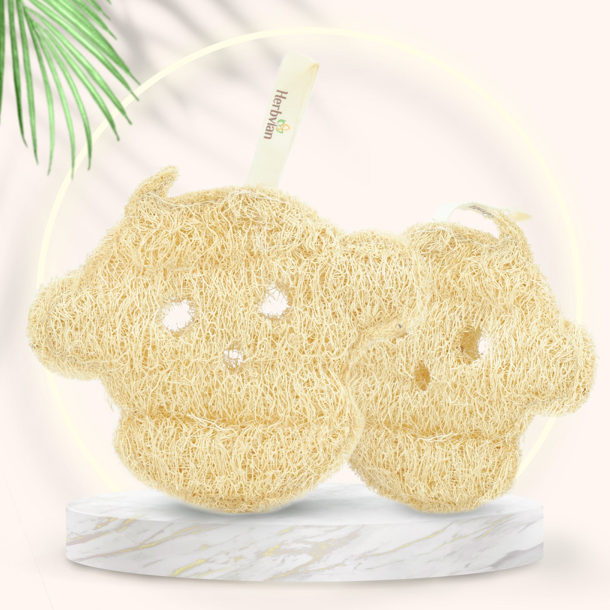 Monkey Face-Shaped Loofah Sponge – Easy Grip, Zero Waste