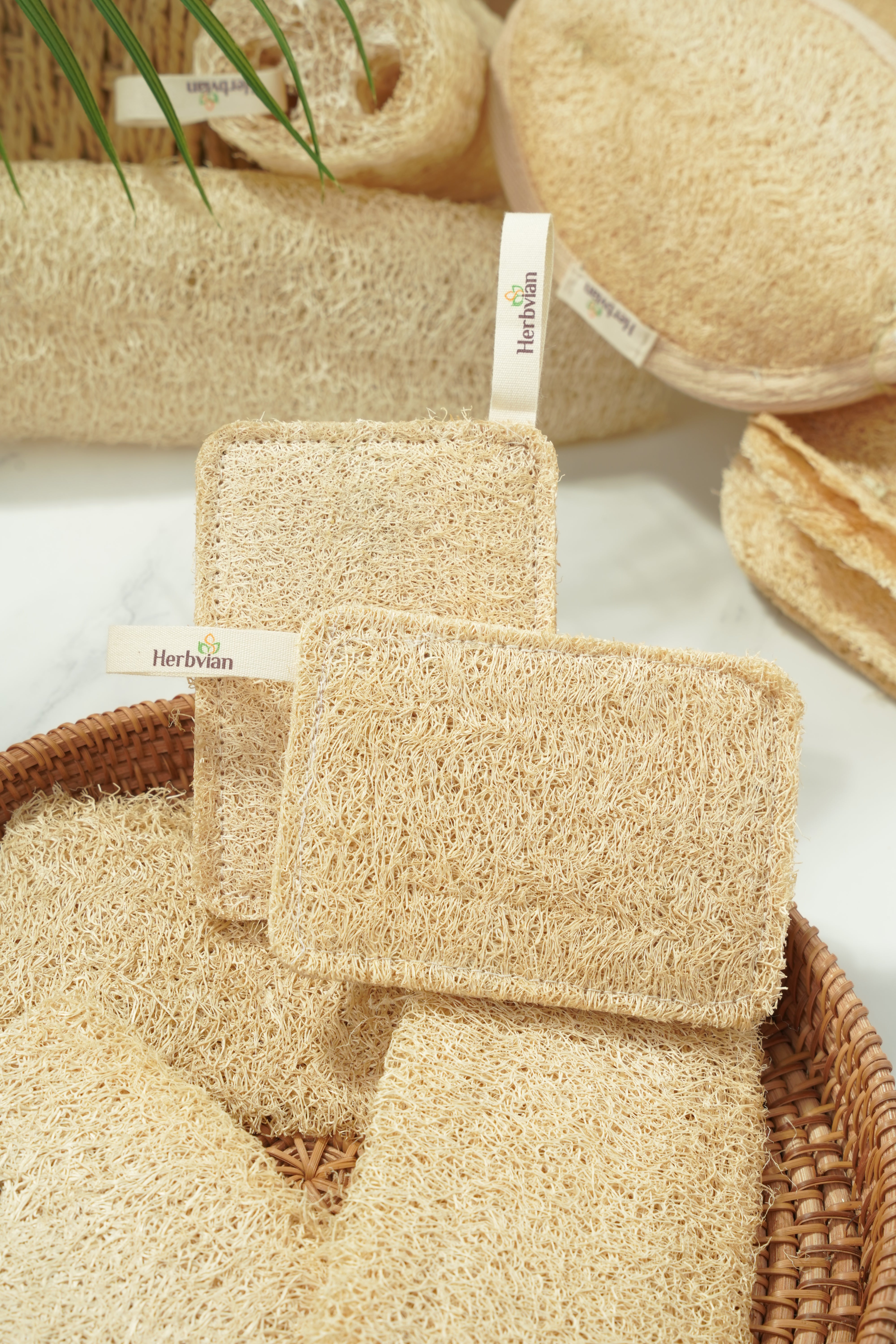 Reusable Loofah Scrub Pad – For Dishes & Surfaces