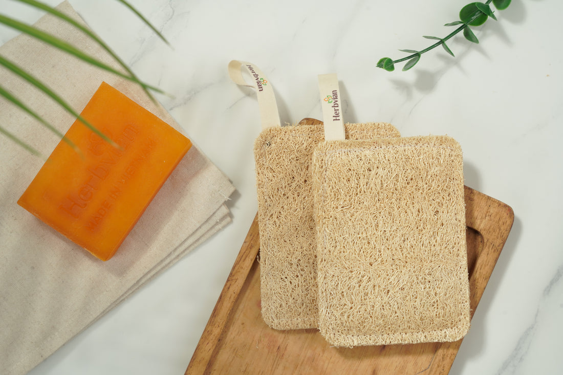 Reusable Loofah Scrub Pad – For Dishes & Surfaces