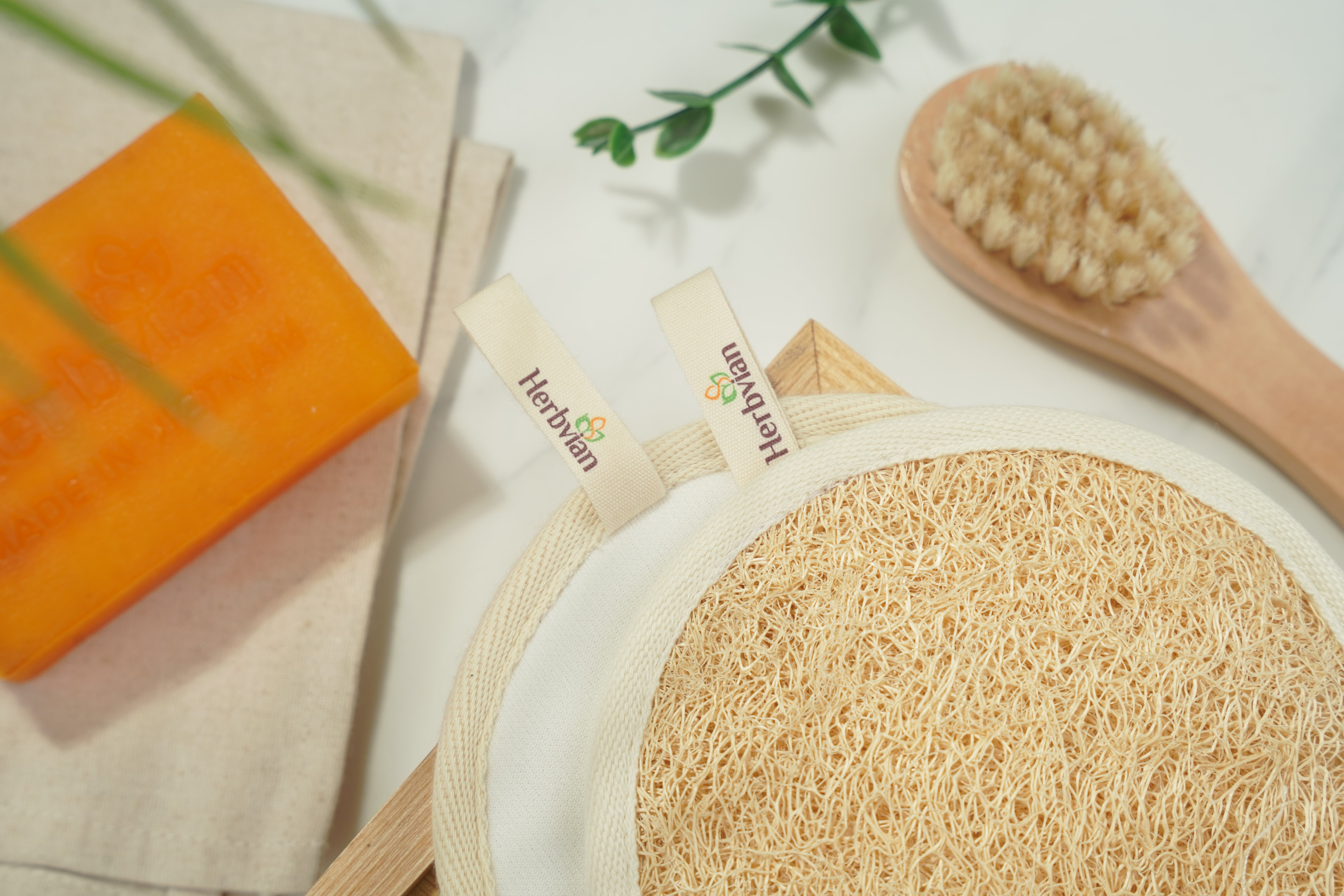 Facial Loofah Pad – Bamboo Cotton Backing