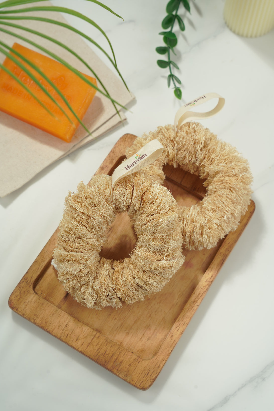 Heavy-Duty Loofah Donut Scrubber