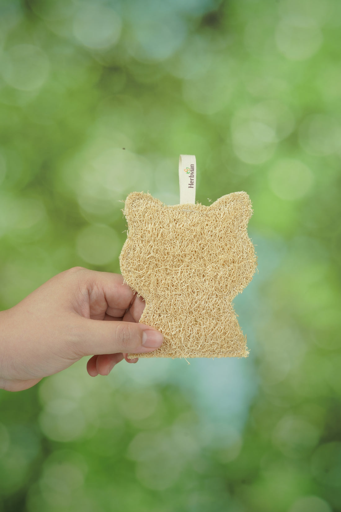 Cat-Shaped Loofah Sponge – Easy Grip, Zero Waste