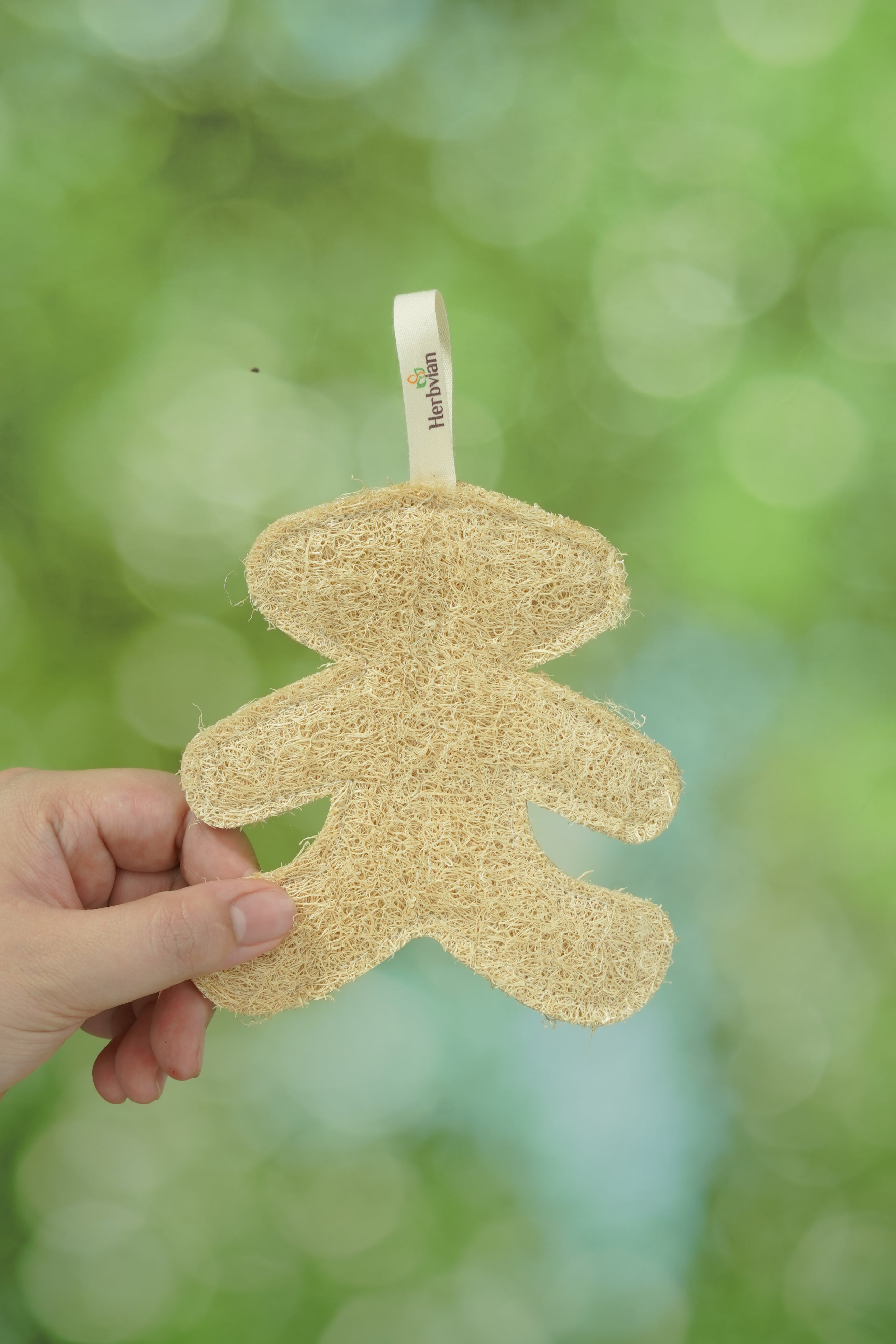 Gingerbread Man Loofah Scrubber - Easy Grip, Zero Waste