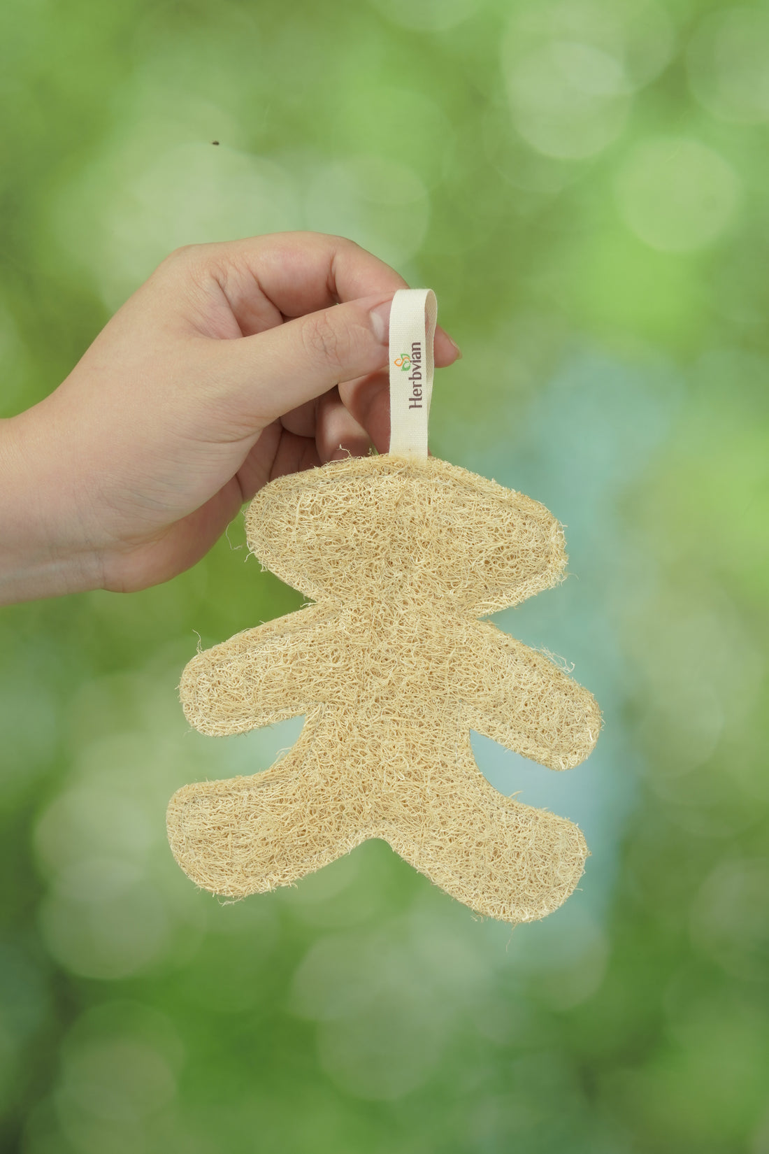 Gingerbread Man Loofah Scrubber - Easy Grip, Zero Waste