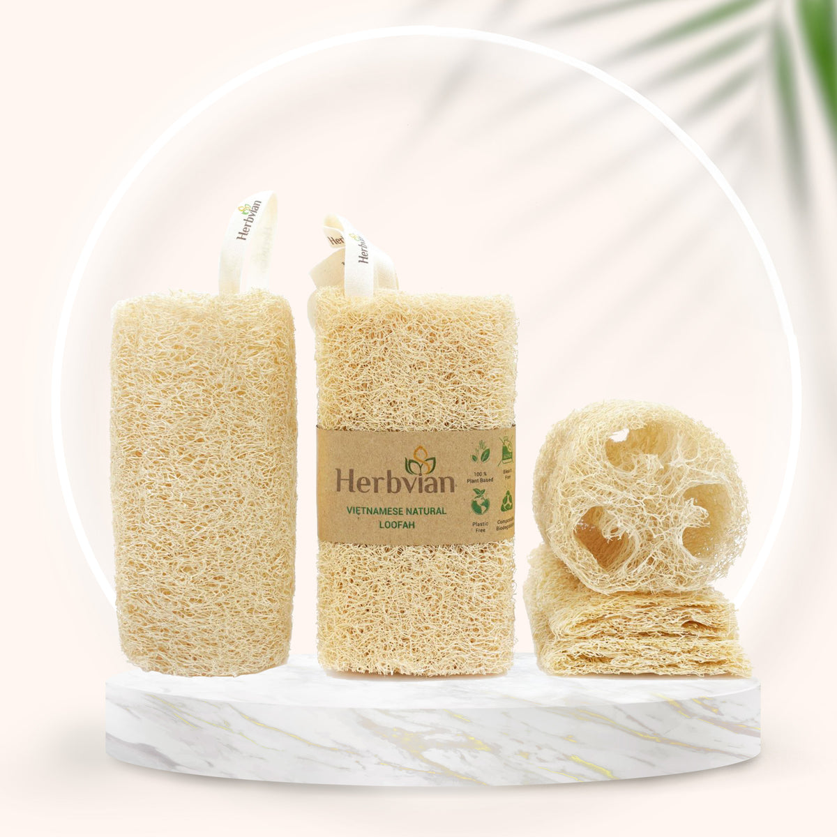 4pcs Multi-purpose Natural Whole Gourd Loofah