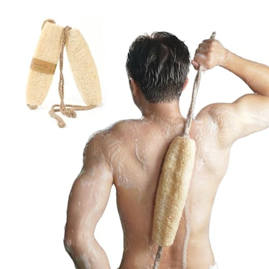 Natural Loofah Back Scrubber (1-Pack)
