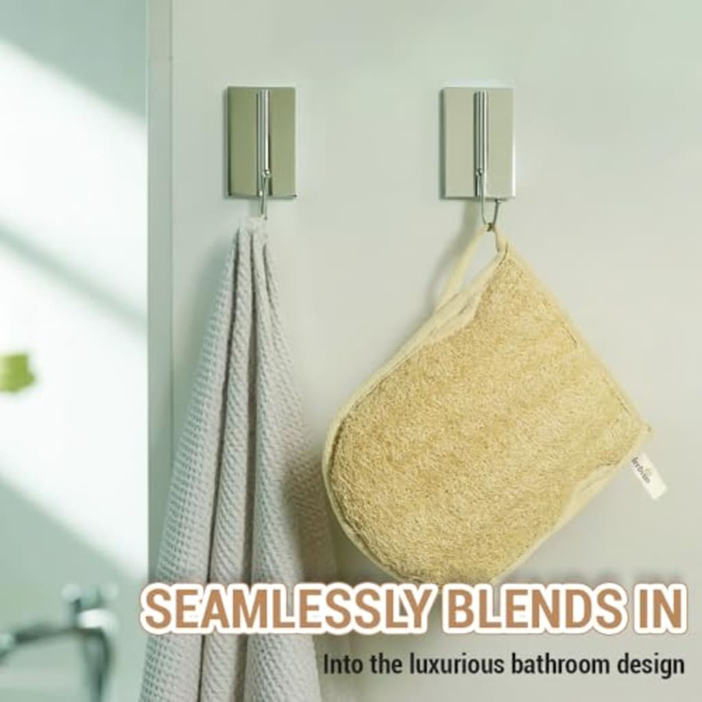 2PCS Natural Loofah Scrubber Mitts with Thumb Holes