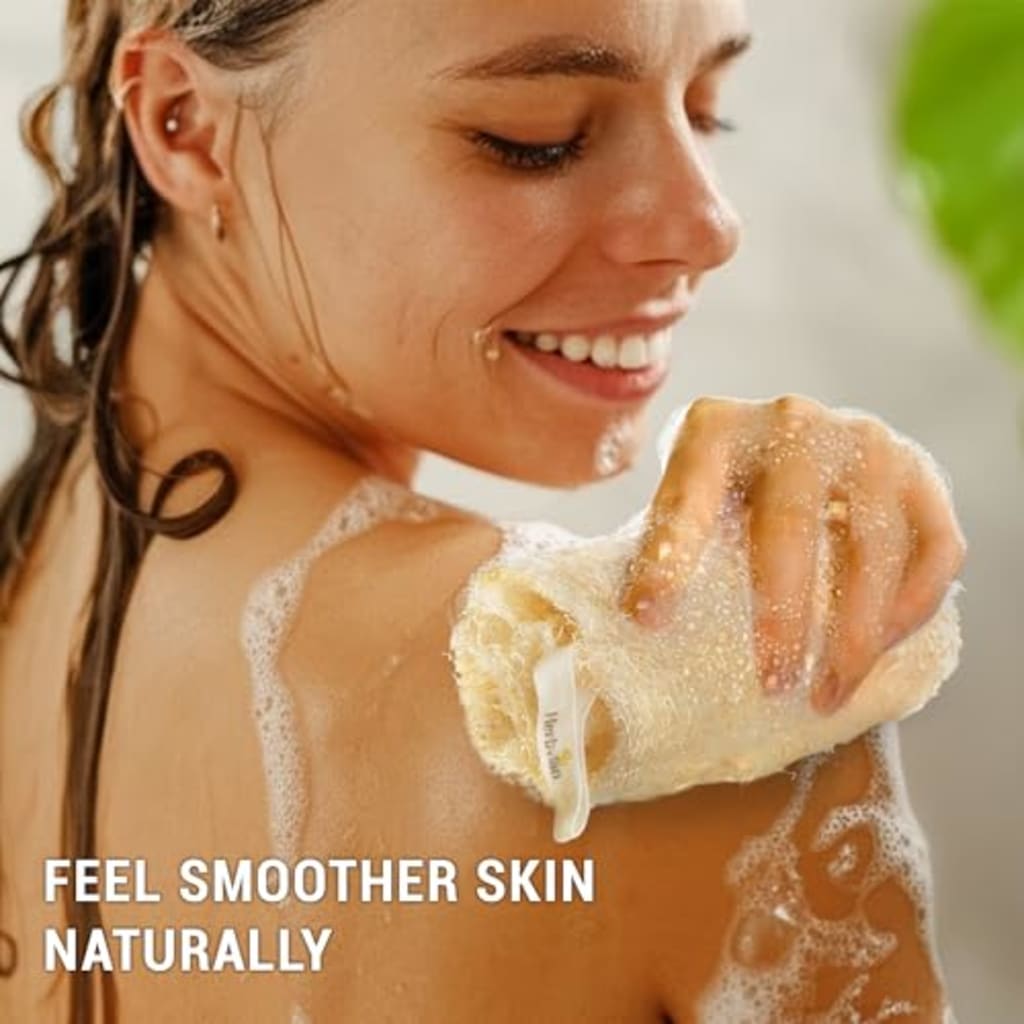 4pcs Natural Vietnamese Loofah Sponge