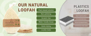 4pcs Natural Loofah Scrubbing Pads for Kitchen