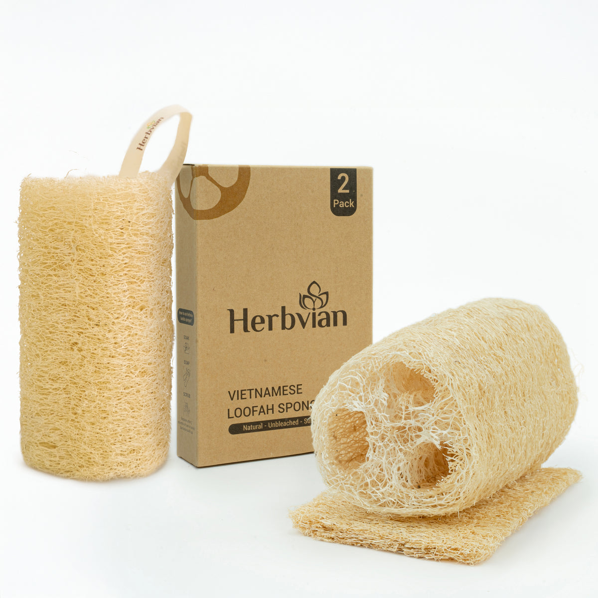 4pcs Multi-purpose Natural Whole Gourd Loofah