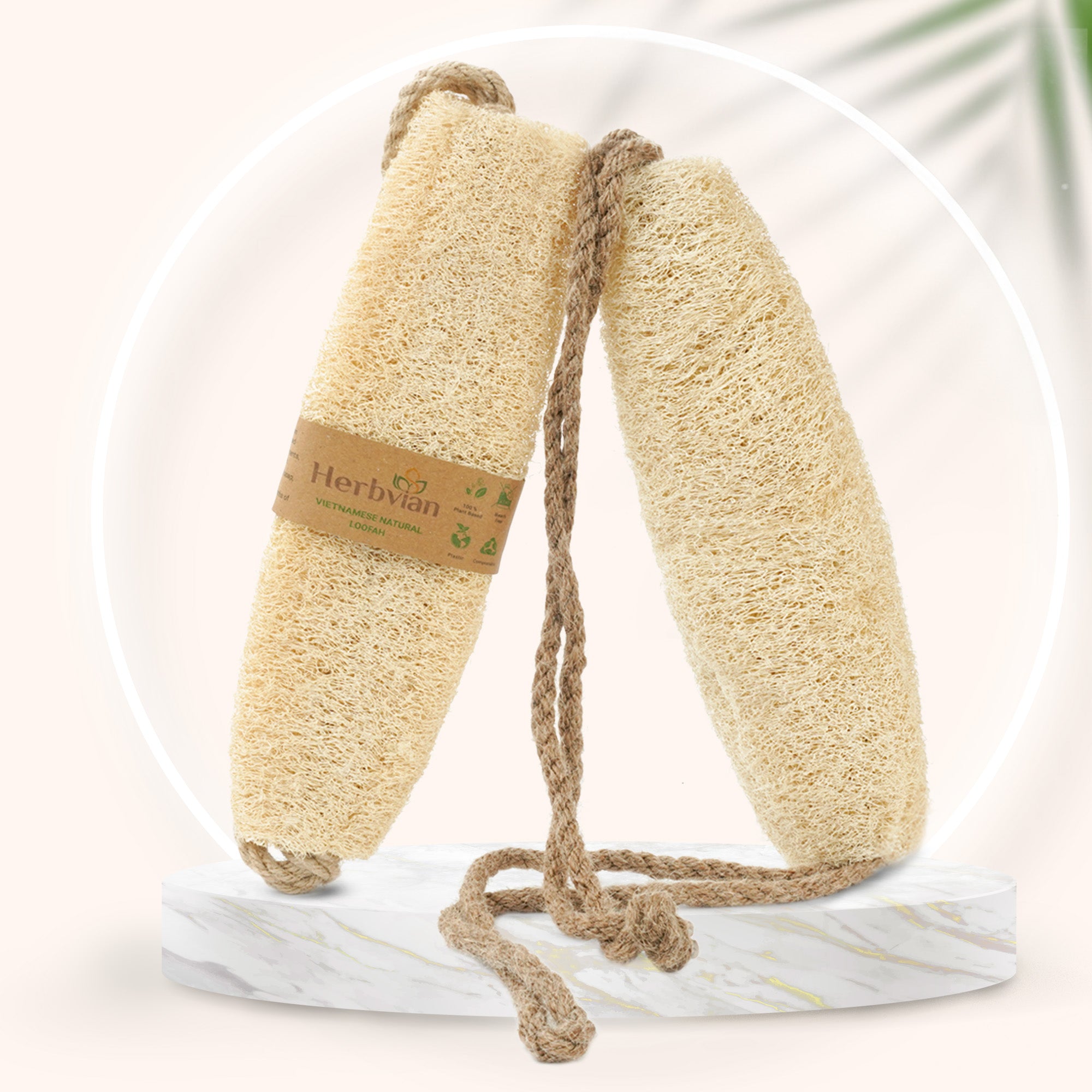 Natural Loofah Back Scrubber